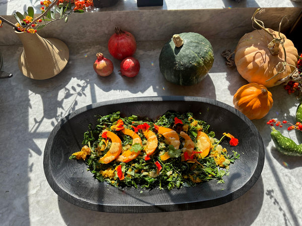 Sweet + Spicy Crispy Rice, with Kabocha Squash and Kale - The Wooden Palate