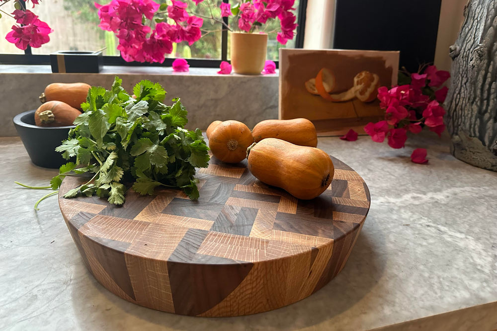 Round Chopping Board/Serving Board: End Grain + Reviews