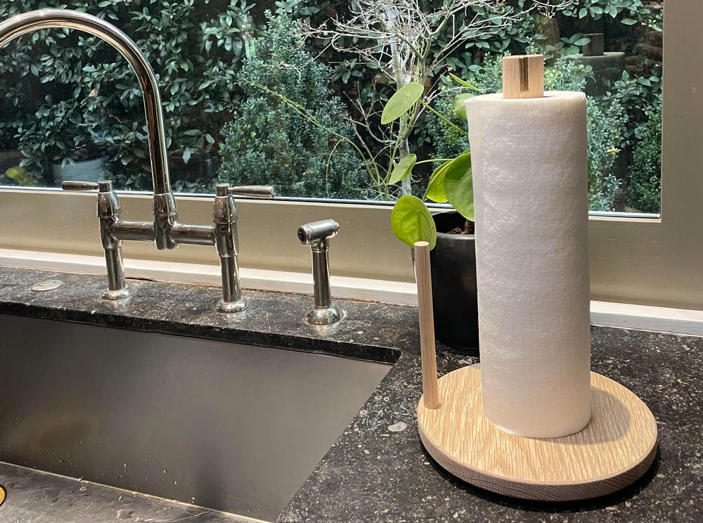 Paper Towel Holder Angled - The Wooden Palate