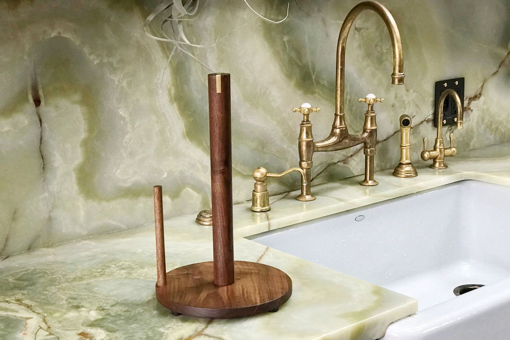 Paper Towel Holder Angled The Wooden Palate